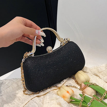 Pearl Chain Evening Shoulder Bag