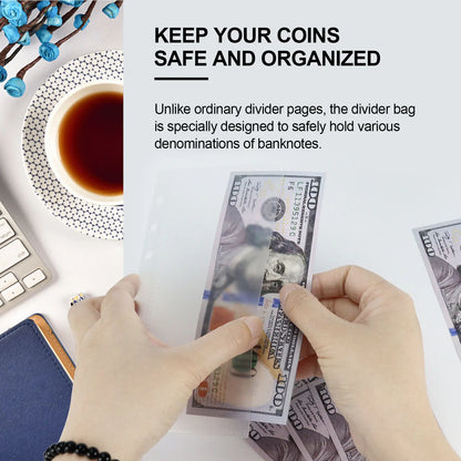 A6 & A7 Loose Leaf Binder Dividers with Cash Envelopes