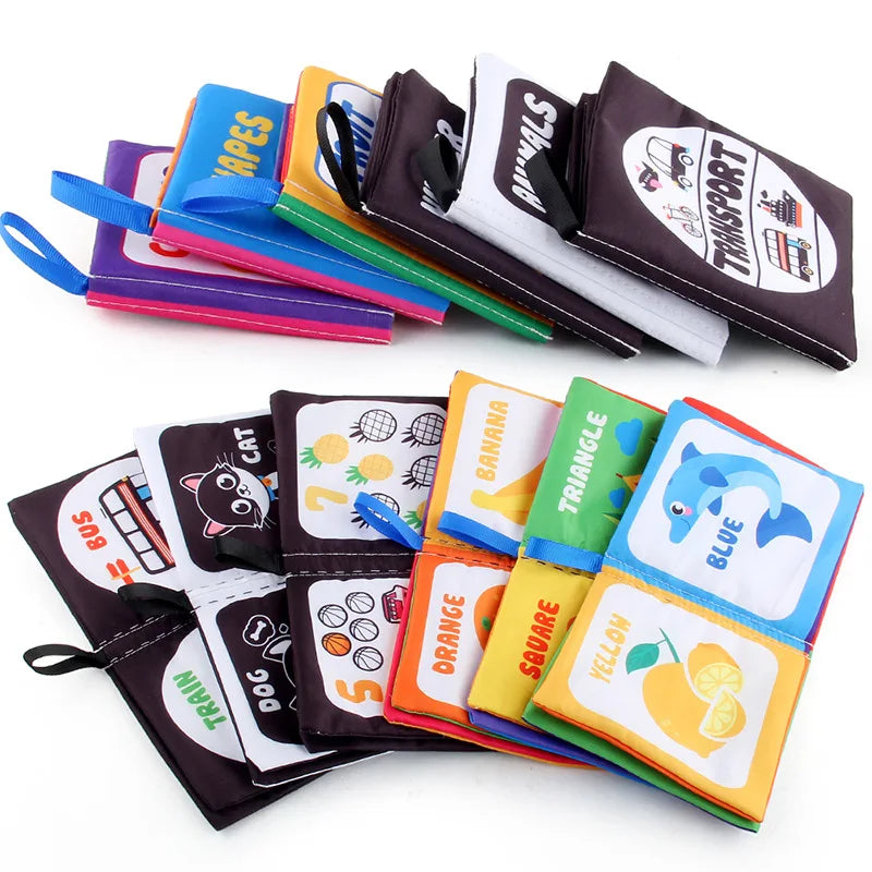 4 Pages Black & White Cloth Baby Book