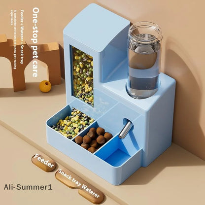 2-in-1 Automatic Hamster Feeder & Water Dispenser