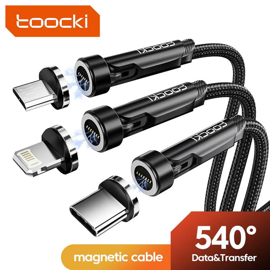 540° Rotating Magnetic USB Charging Cable