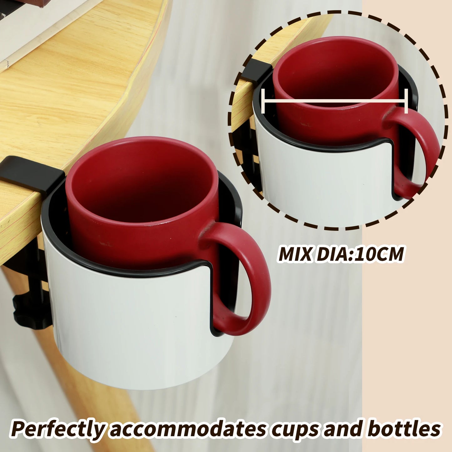 2-in-1 Desk Cup & Headphone Holder