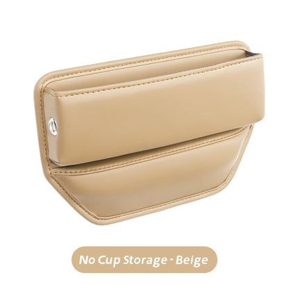 Leather Car Seat Gap Organizer Box