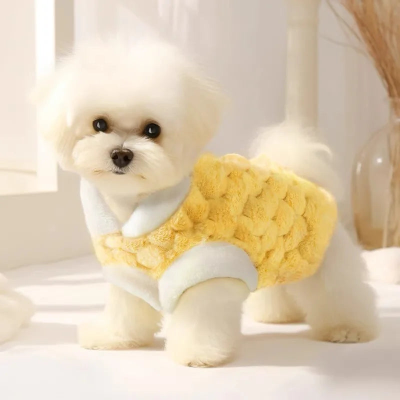 Winter Fleece Dog Vest – Warm Puppy Jacket Coat