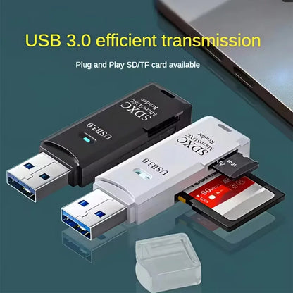 2-in-1 USB 2.0/3.0 Micro SD Card Reader
