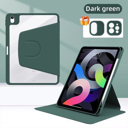 360° Rotatable Transparent Back Case for Apple iPad