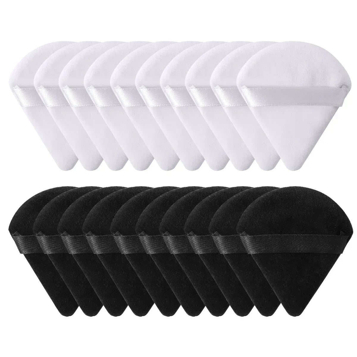 Triangle Velvet Makeup Powder Puff Set