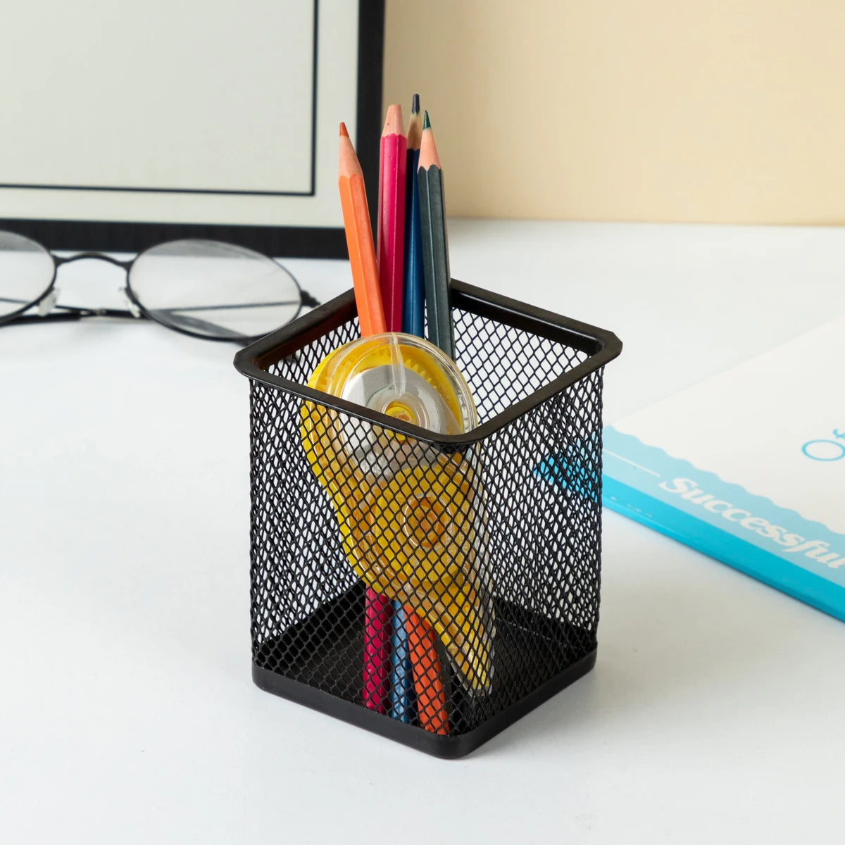 Metal Mesh Pencil Holder