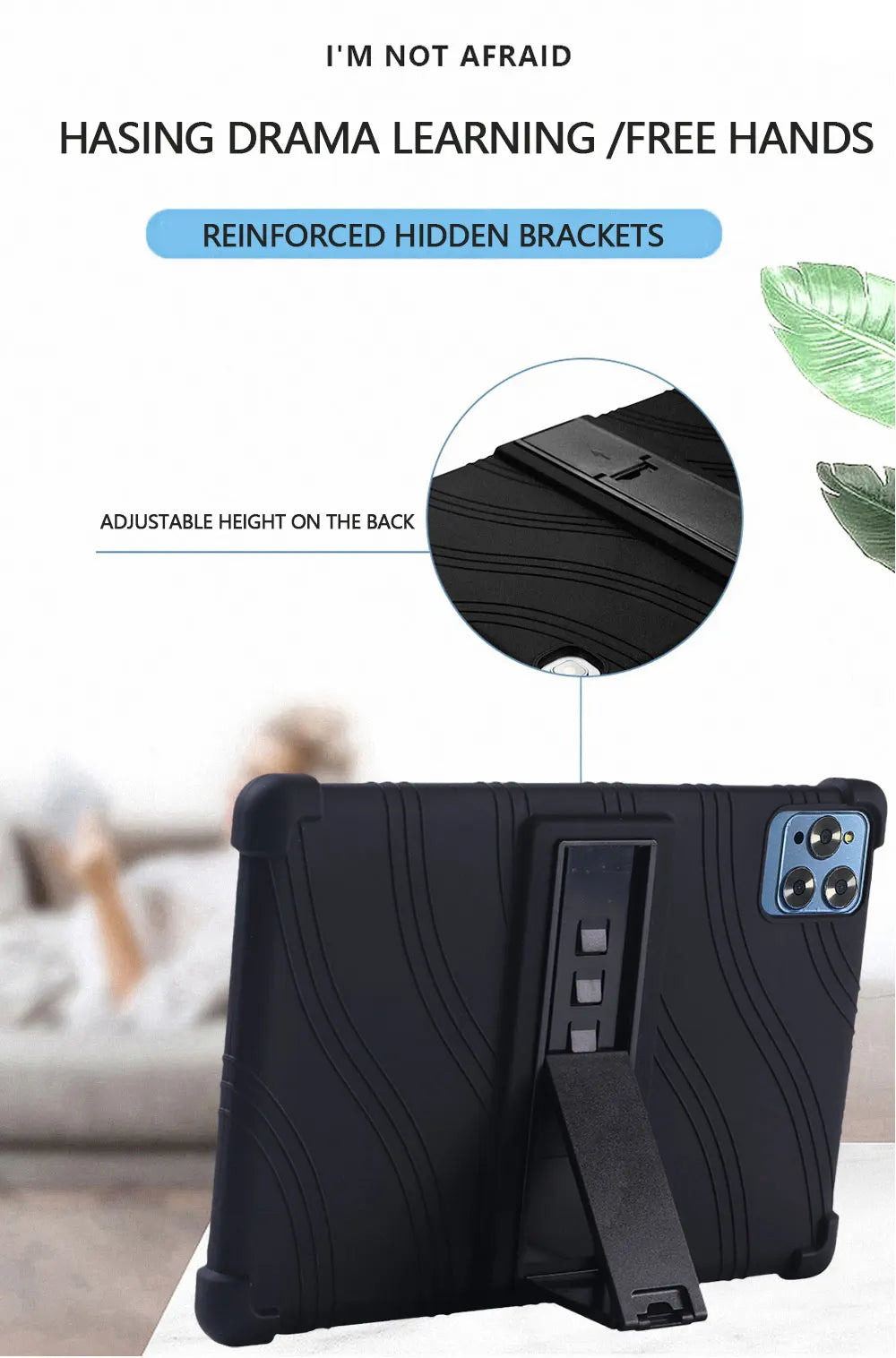 Universal 10.1” Silicone Tablet Case