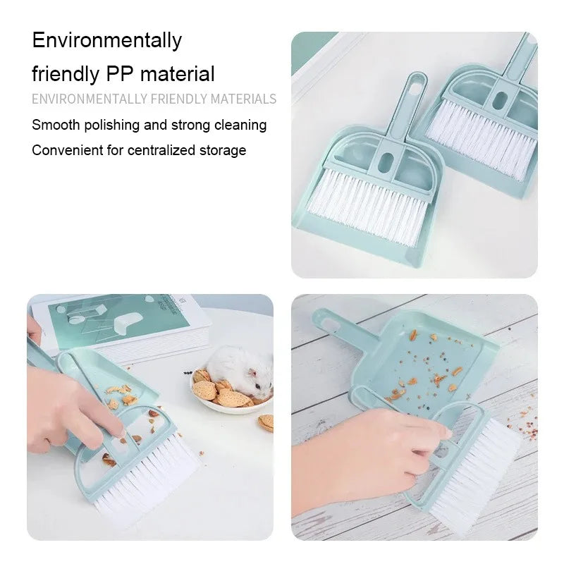 Mini Pet Cleaning Dustpan & Brush Set