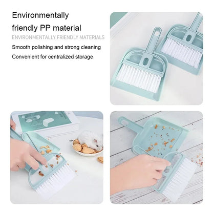 Mini Pet Cleaning Dustpan & Brush Set