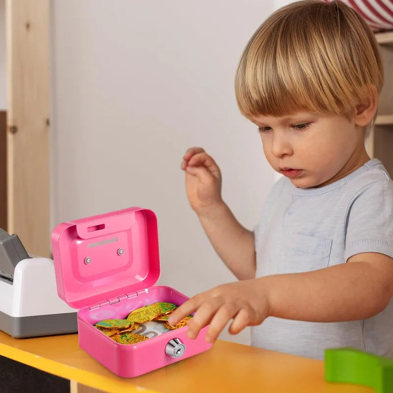 Portable Lockable Metal Cash Box