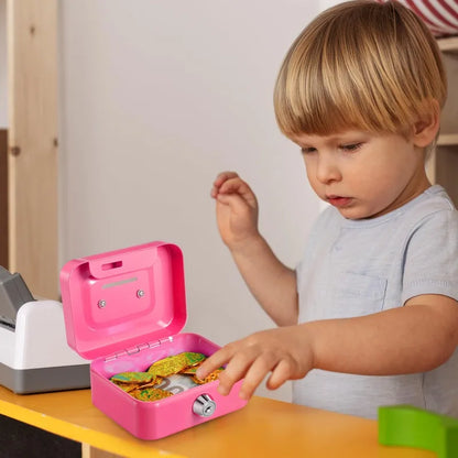 Portable Lockable Metal Cash Box