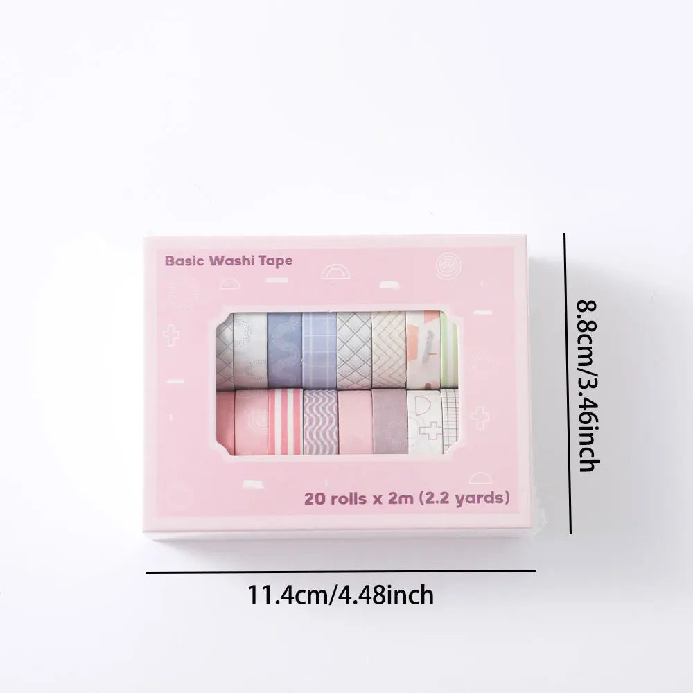 Decorative Masking Tape Rolls for Journaling, Crafts & Gift Wrapping