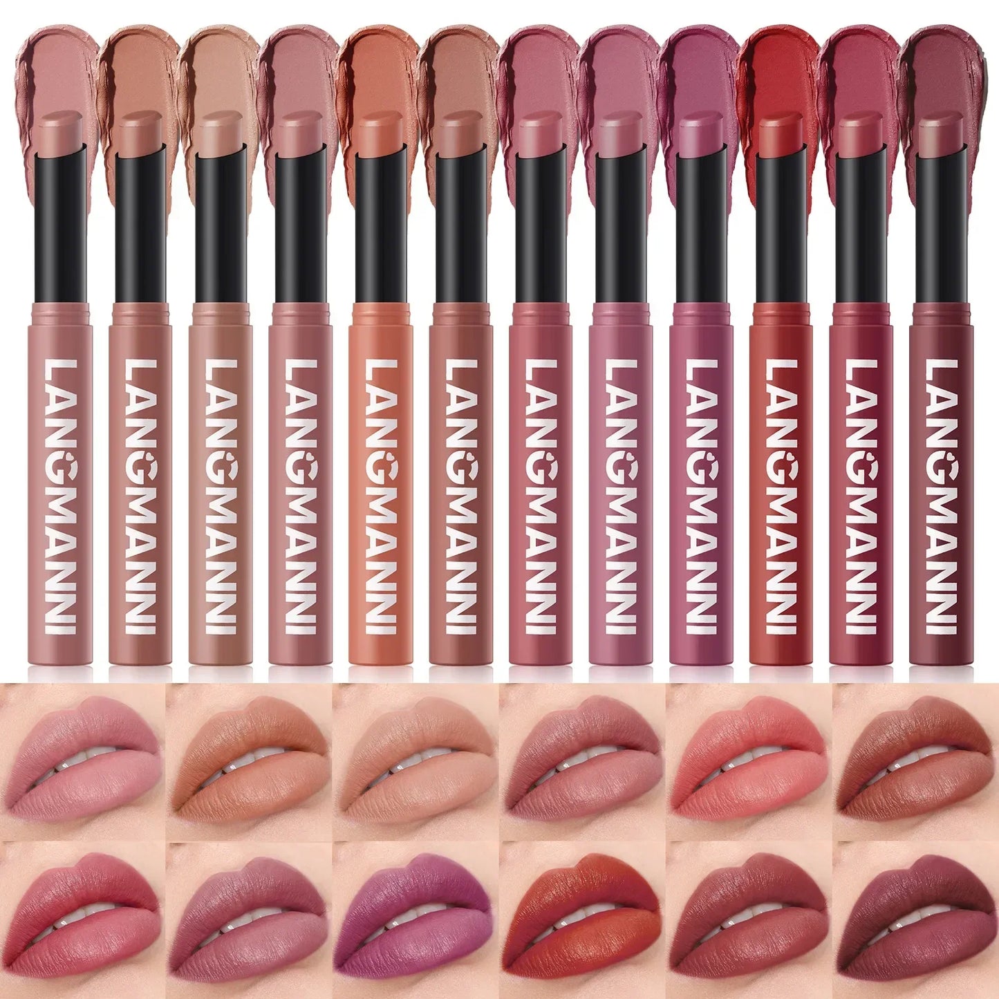Rotating Velvet Matte Lipstick Pencil
