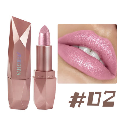 SAM SUGAR 6-Color Diamond Pearl Lipstick