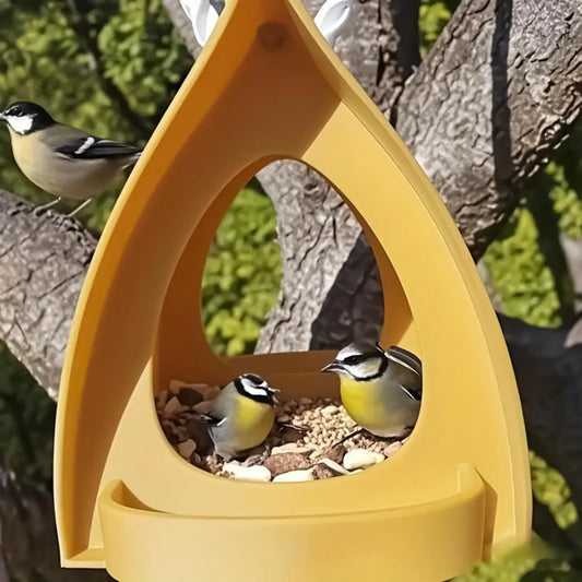 Large Capacity Hanging Bird Feeder for Outdoor Gardens