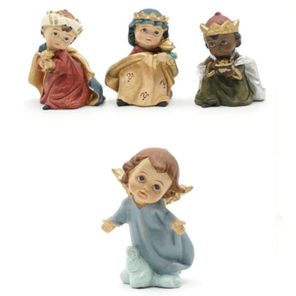 11-Piece Resin Christmas Nativity Figurine Set