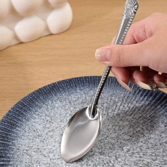 Stainless Steel Flat Bottom Spoon Set