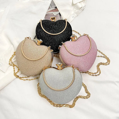 Heart Shape Evening Crossbody Bag