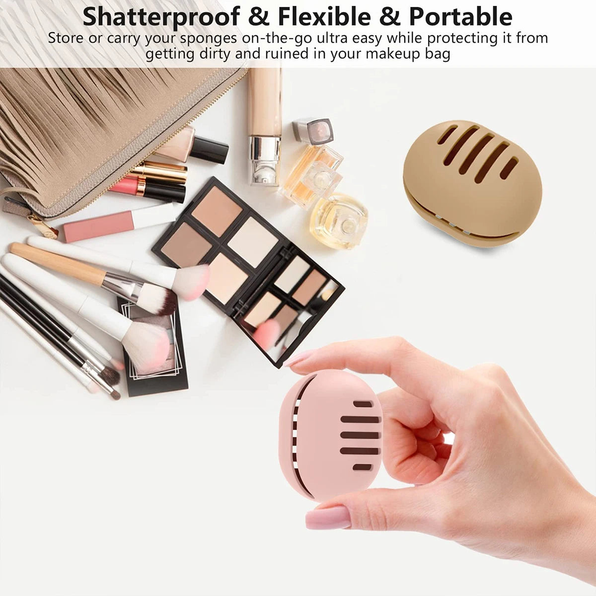 Silicone Makeup Sponge Storage Case