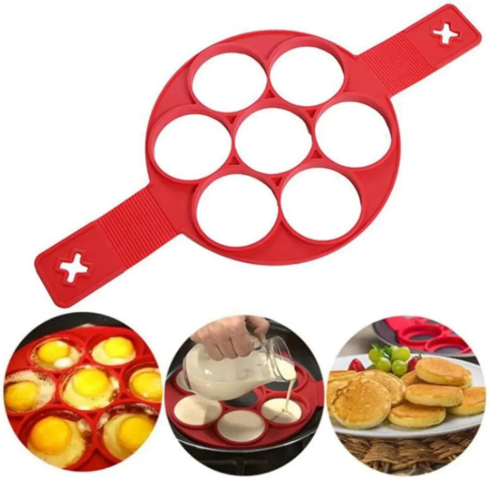 7 Hole Silicone Egg Pancake Mold