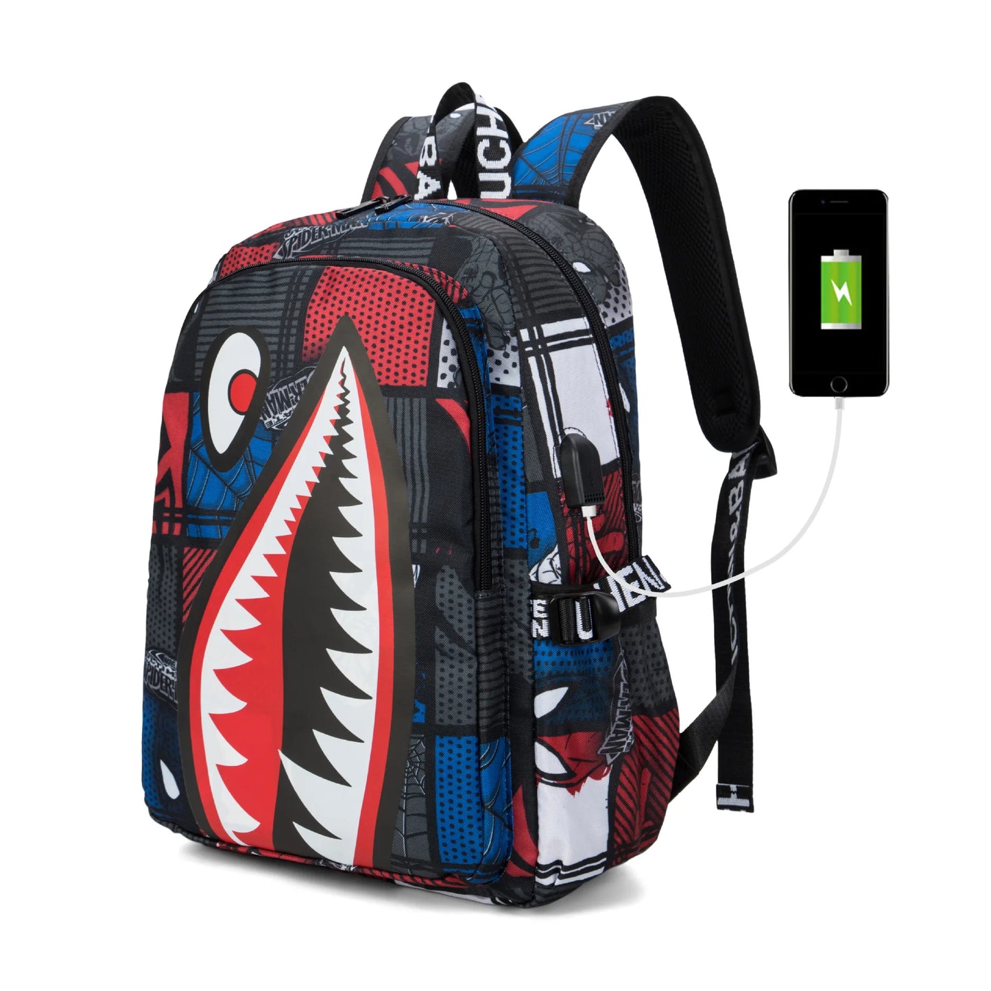 Shark School Backpack for Kids & Teens