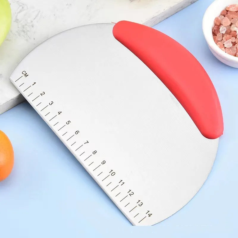 Stainless Steel Dough Scraper with Measurement Scale