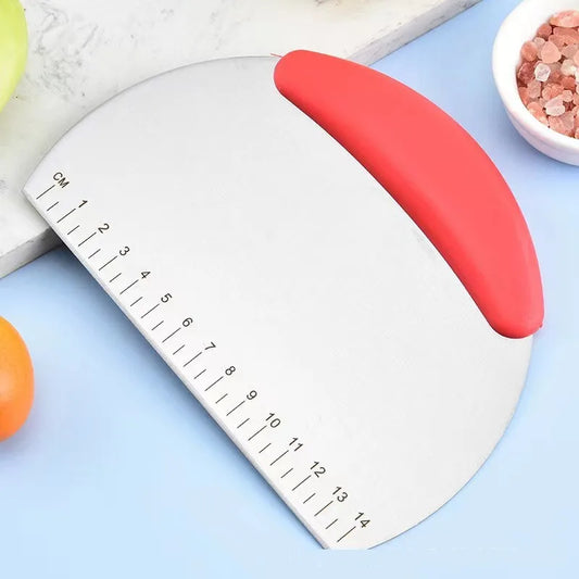 Stainless Steel Dough Scraper with Measurement Scale