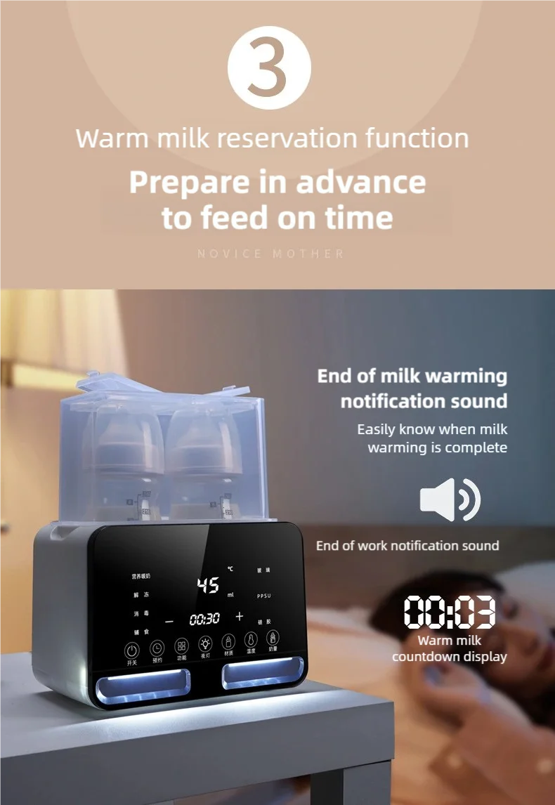 Smart Baby Bottle Warmer & Sterilizer