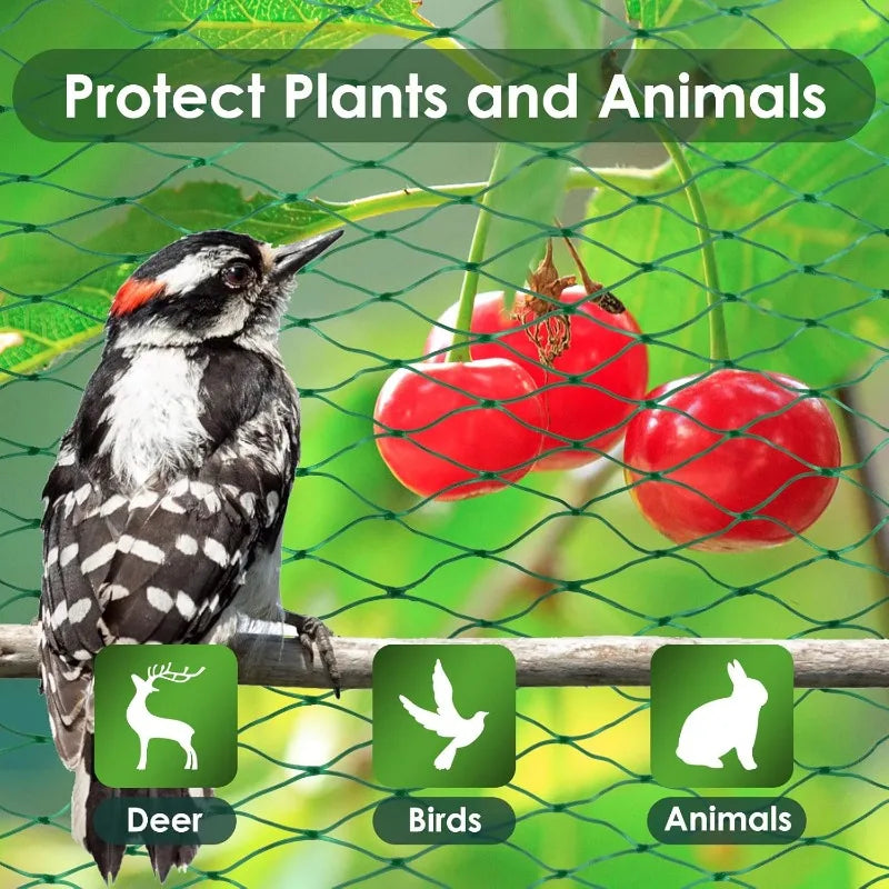 Garden Anti-Bird Netting Mesh for Fruit Trees, Vegetables, Crops & Ponds