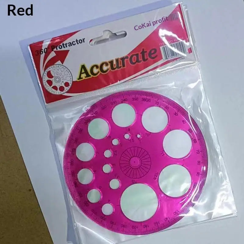Geometric Circle Drawing Template Ruler
