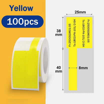 MrLabel F-Type Self-Adhesive Cable Wire Labels