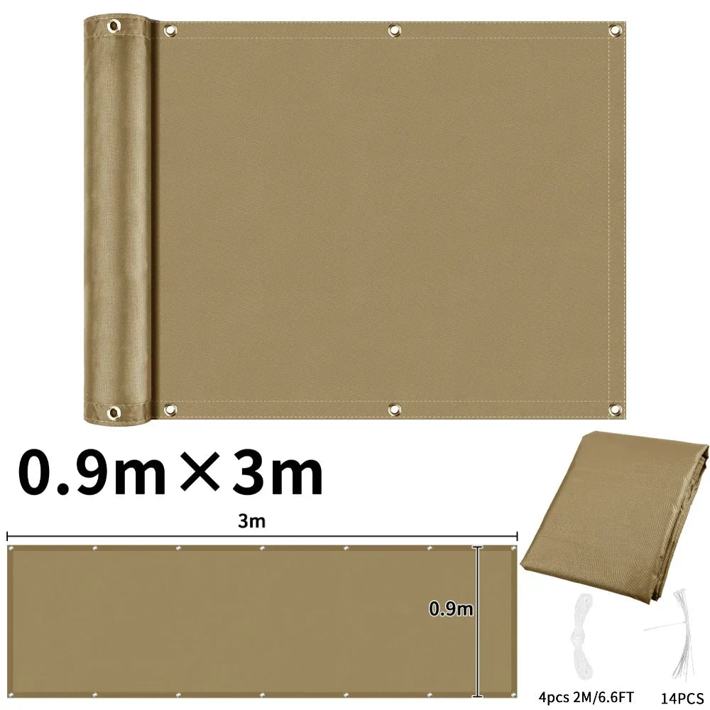 Waterproof Balcony Privacy Screen Cover