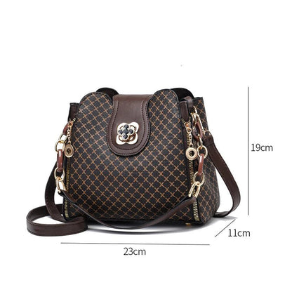 Geometric Bucket Crossbody Bag