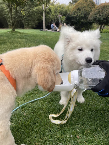 2-in-1 Portable Dog Water Bottle & Food Container