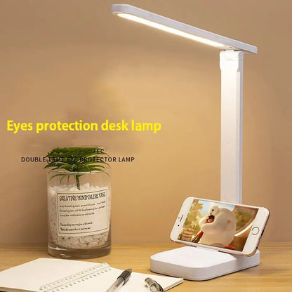 LED White Folding Desk Lamp