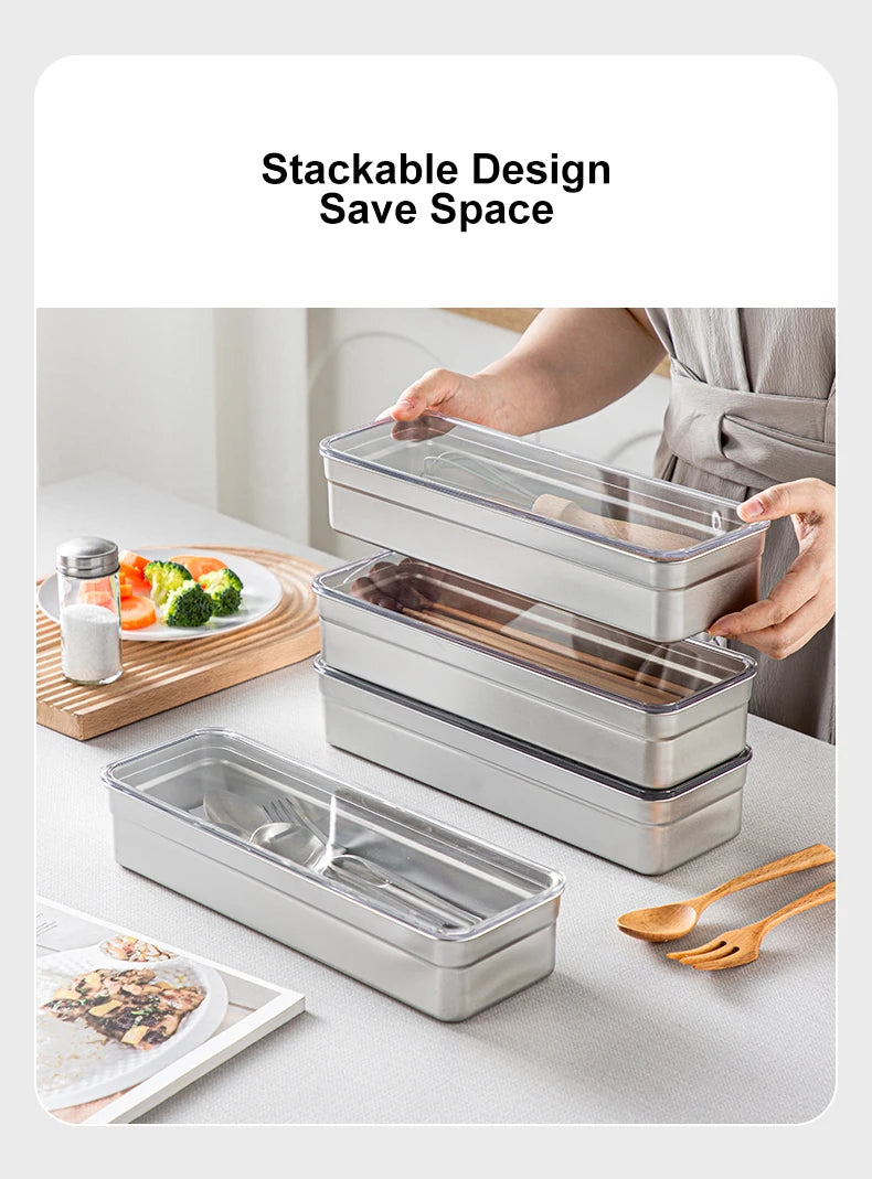Stainless Steel Tableware Storage Box