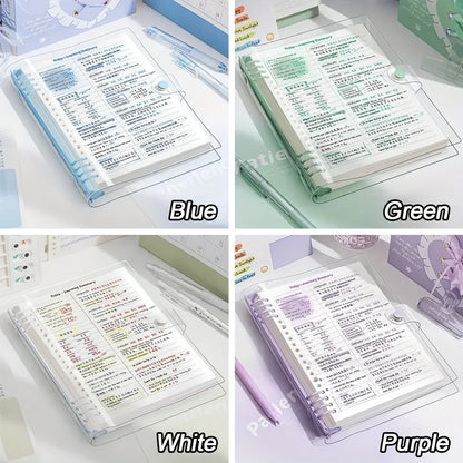 A5 Transparent PVC Binder Notebook