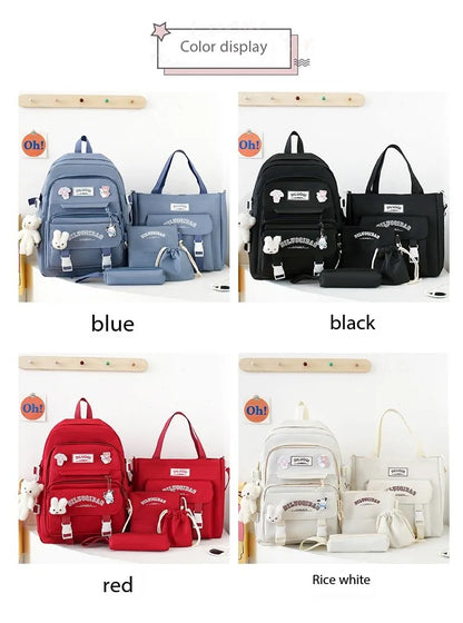 High Capacity Student Backpack Set