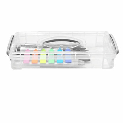 Stackable Multi-Layer Transparent Pencil Case