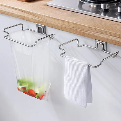 Stainless Steel Cabinet Door Trash Bin Holder