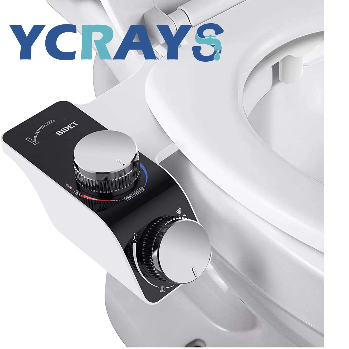Dual Nozzle Bidet Toilet Seat Attachment