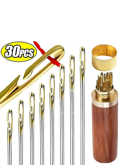 Self-Threading Sewing Needle Set