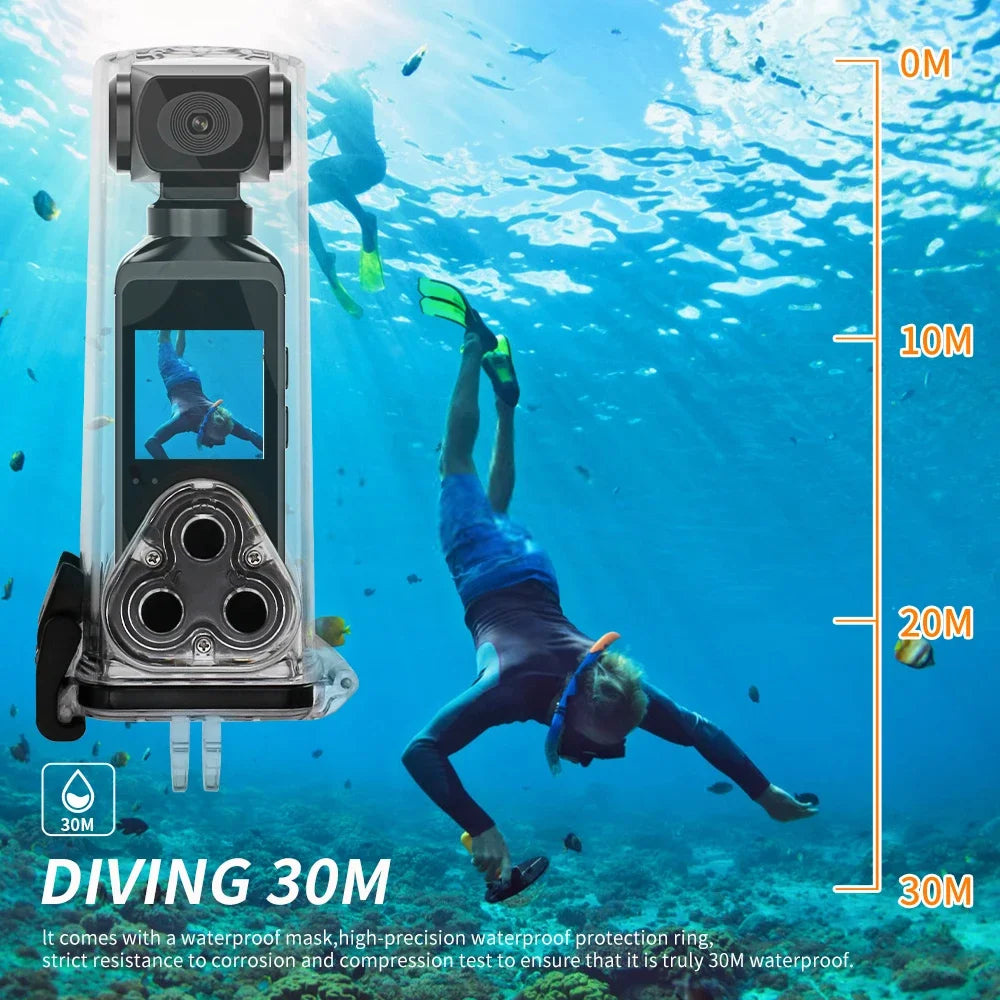 4K HD Pocket 270° Rotatable Wifi Mini Sports Camera with Waterproof Case