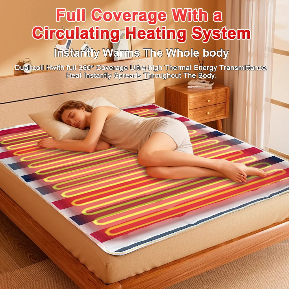 Single Electric Heated Mattress Blanket