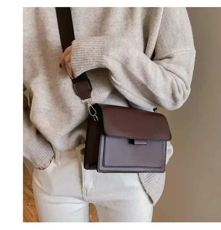 Women’s PU Leather Crossbody Flap Bag