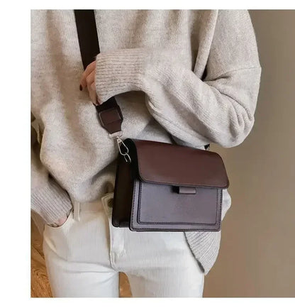 Women’s PU Leather Crossbody Flap Bag