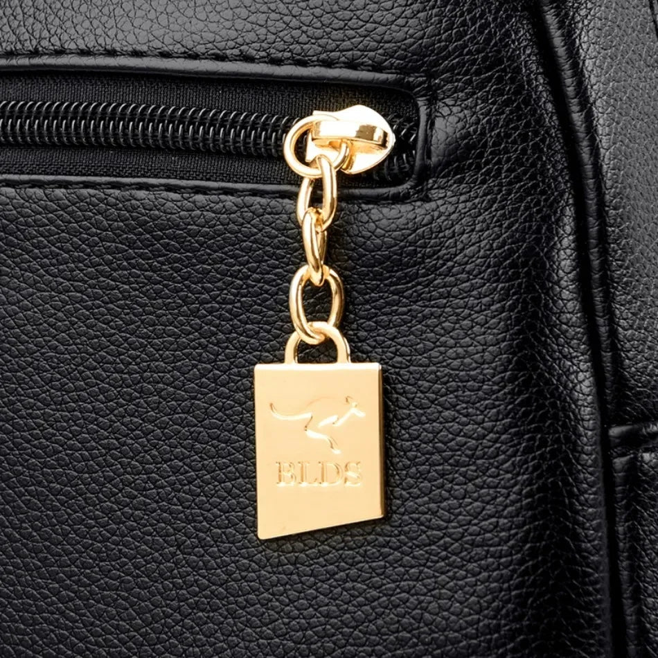 Vintage Leather Backpack for Women