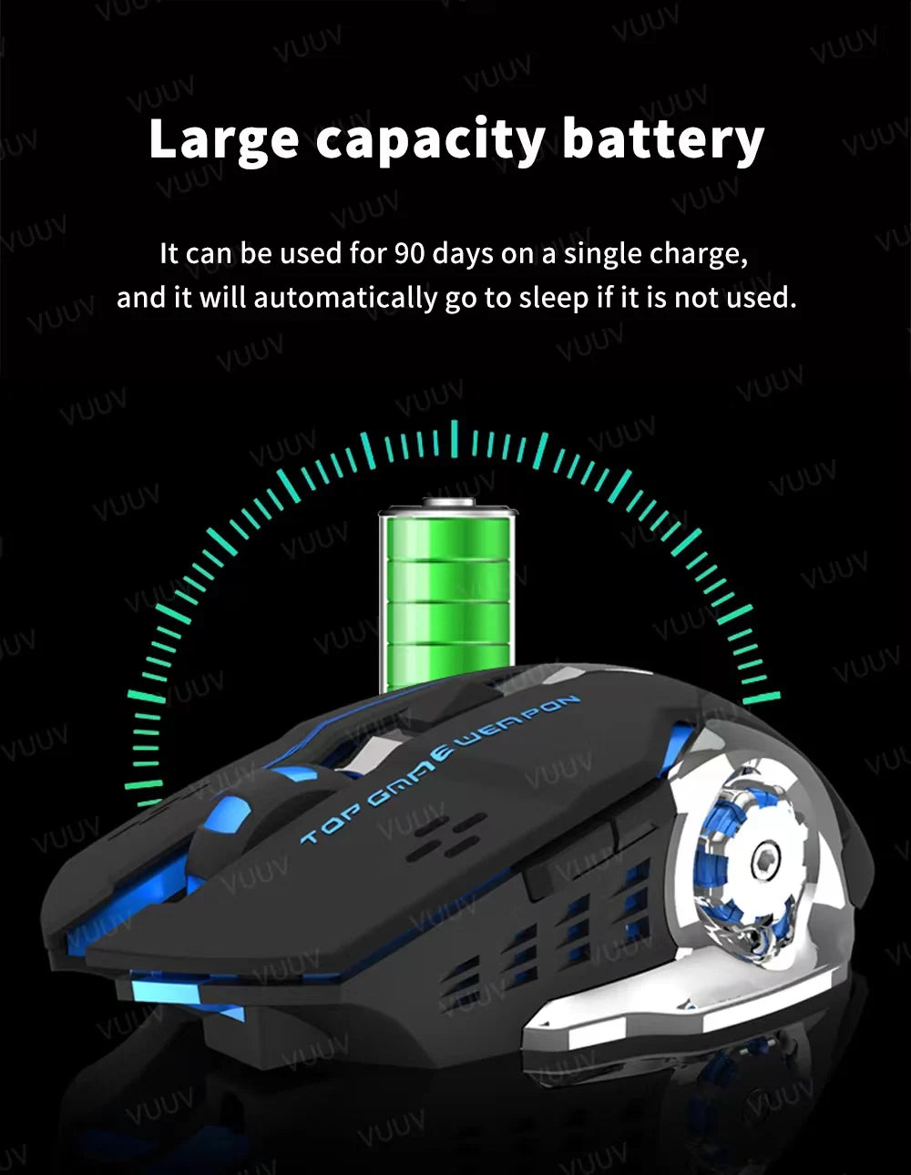 Dual-Mode Wireless RGB Computer Mouse